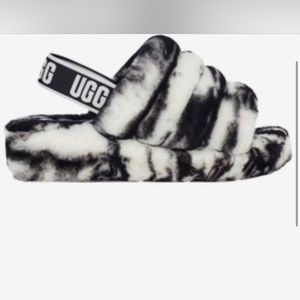 Ugg Fluff Yeah Marble Slides
